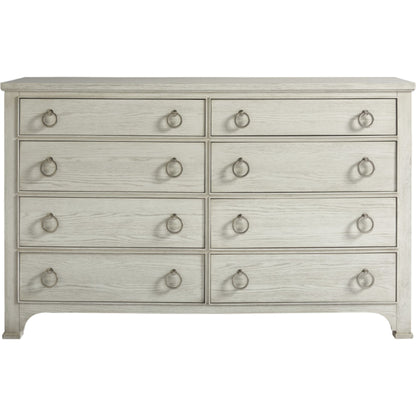 Coastal Living the Escape Drawer Dresser by Coastal Living by Universal Furniture in brushed pewter and sandbar. Made from unique in a transitional style.