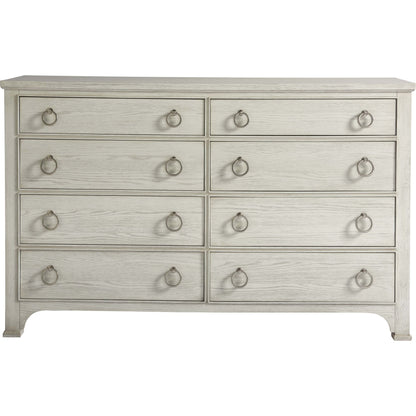 Coastal Living the Escape Drawer Dresser by Coastal Living by Universal Furniture in brushed pewter and sandbar. Made from unique in a transitional style.