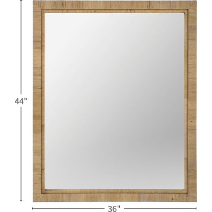 Coastal Living Long Key Mirror by Coastal Living by Universal Furniture in wrapped split rattan. Made from unique in a coastal style.