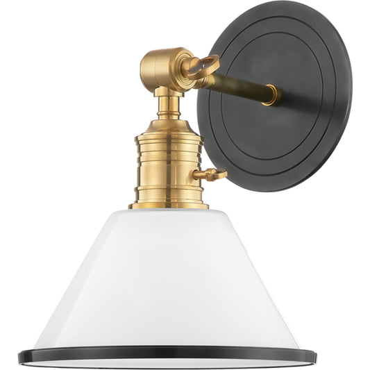 Garden City 8331 Wall Sconce by Hudson Valley. Made from brass in a transitional style.
