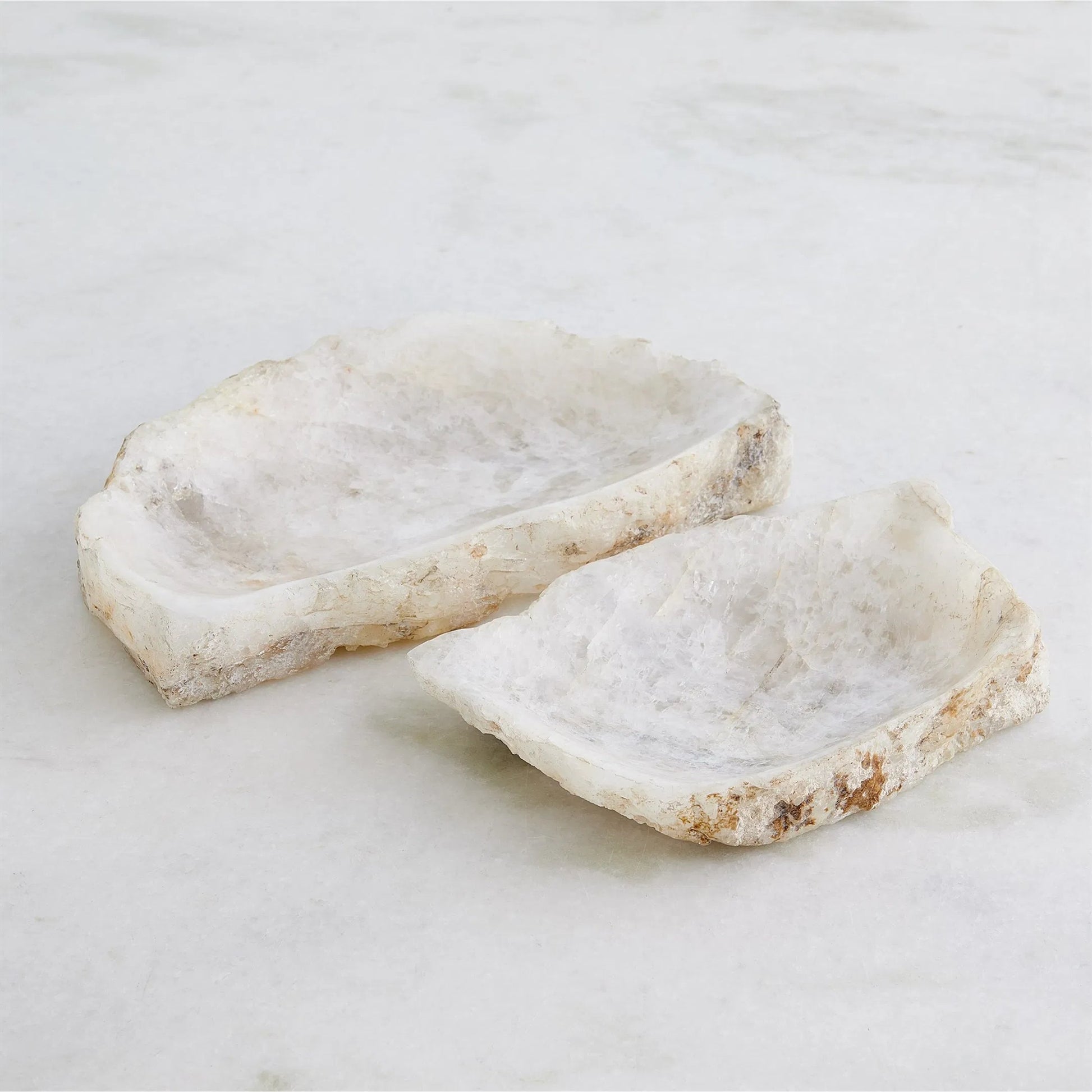 Quartz Tray by Global Views in natural. Made from stone in a unique style.