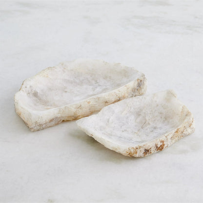 Quartz Tray by Global Views in natural. Made from stone in a unique style.