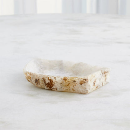 Quartz Tray by Global Views in natural. Made from stone in a unique style.