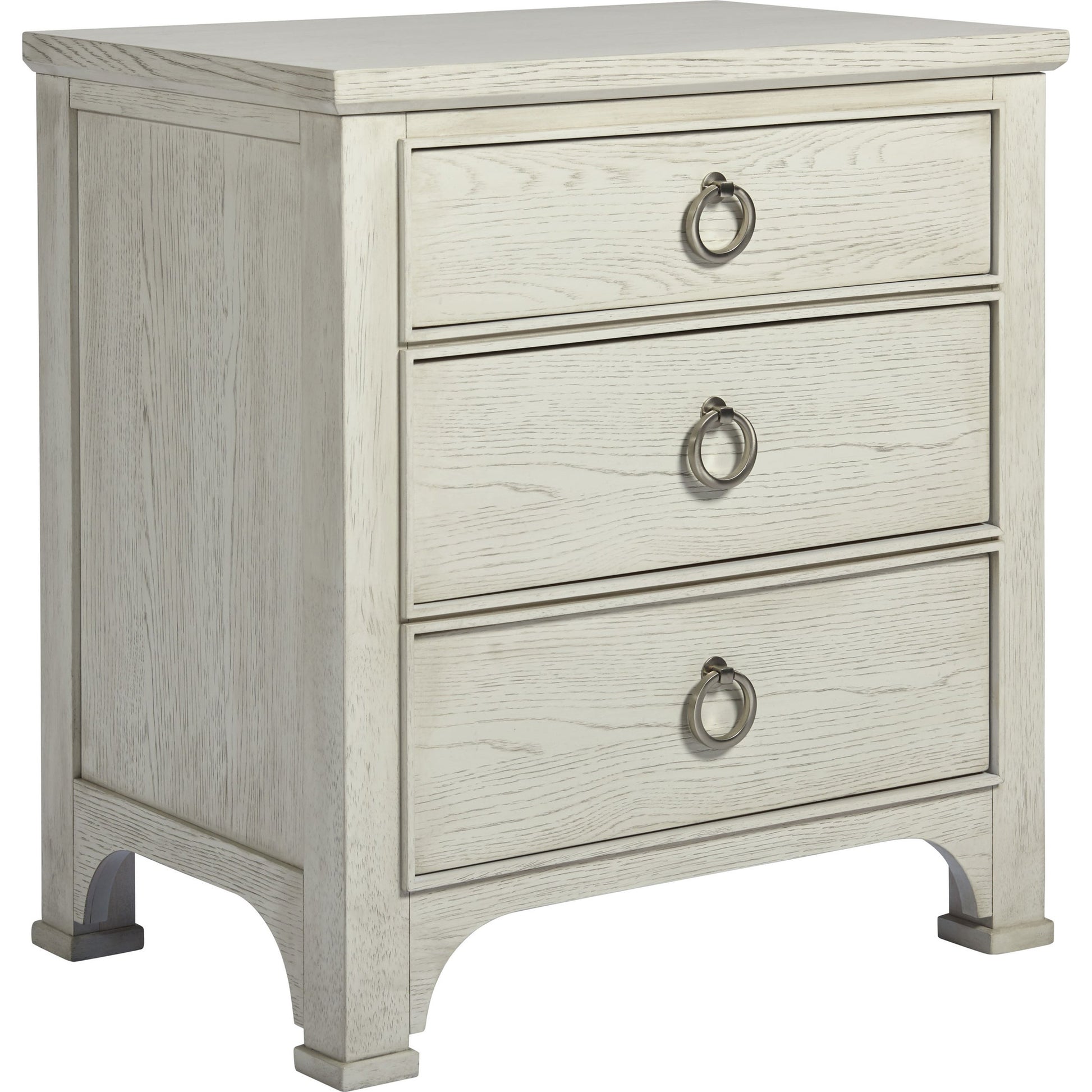 Coastal Living Nightstand by Coastal Living by Universal Furniture in brushed pewter and sandbar. Made from unique in a transitional style.
