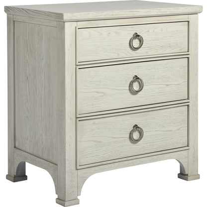 Coastal Living Nightstand by Coastal Living by Universal Furniture in brushed pewter and sandbar. Made from unique in a transitional style.