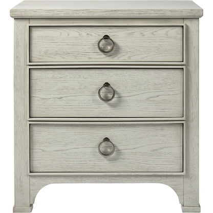 Coastal Living Nightstand by Coastal Living by Universal Furniture in brushed pewter and sandbar. Made from unique in a transitional style.