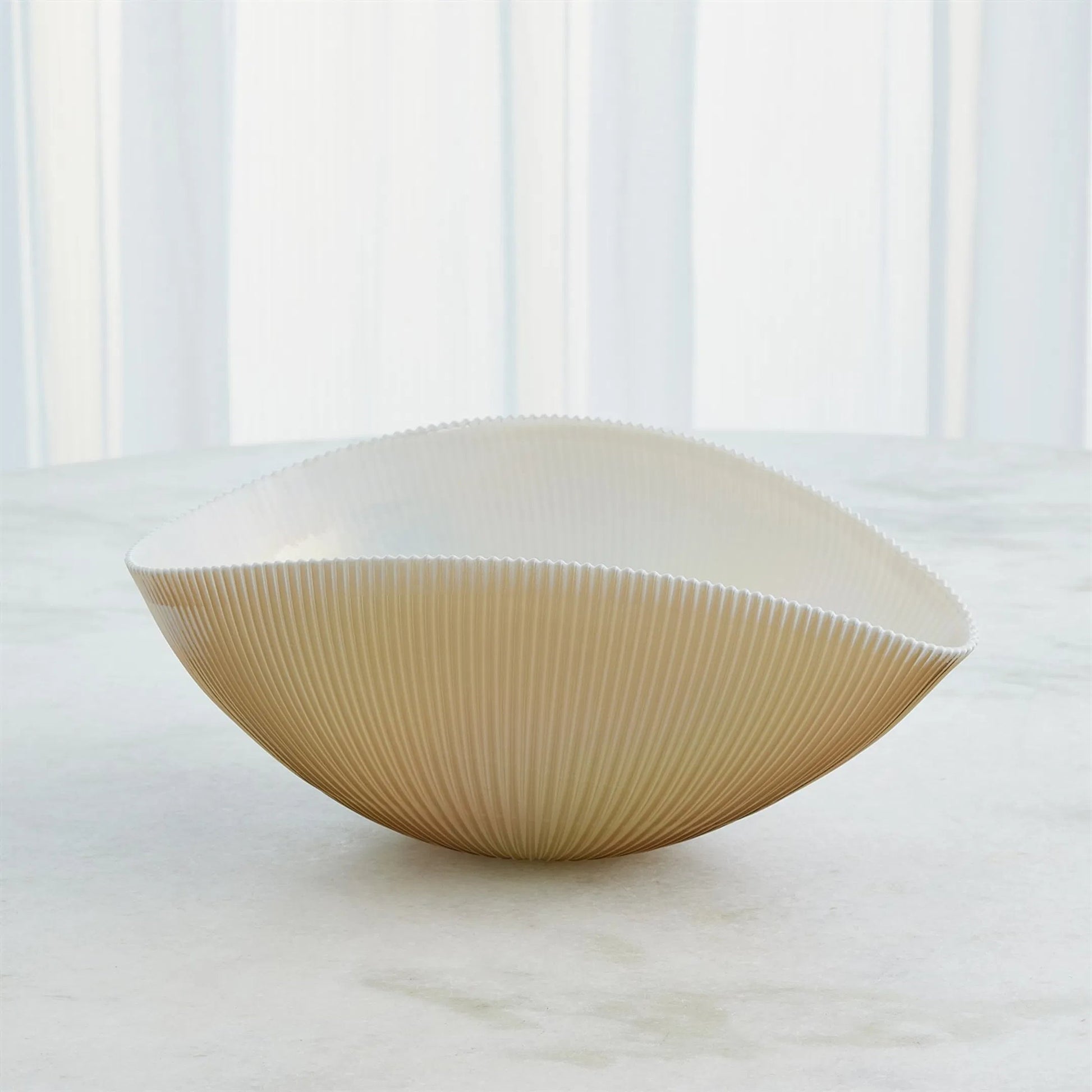 Pleated Bowl by Global Views. Made from unique in a eclectic & global style.