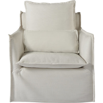 Coastal Living Siesta Key Swivel Chair by Coastal Living by Universal Furniture in crypton daily snow. Made from 100% polyester in a transitional style.
