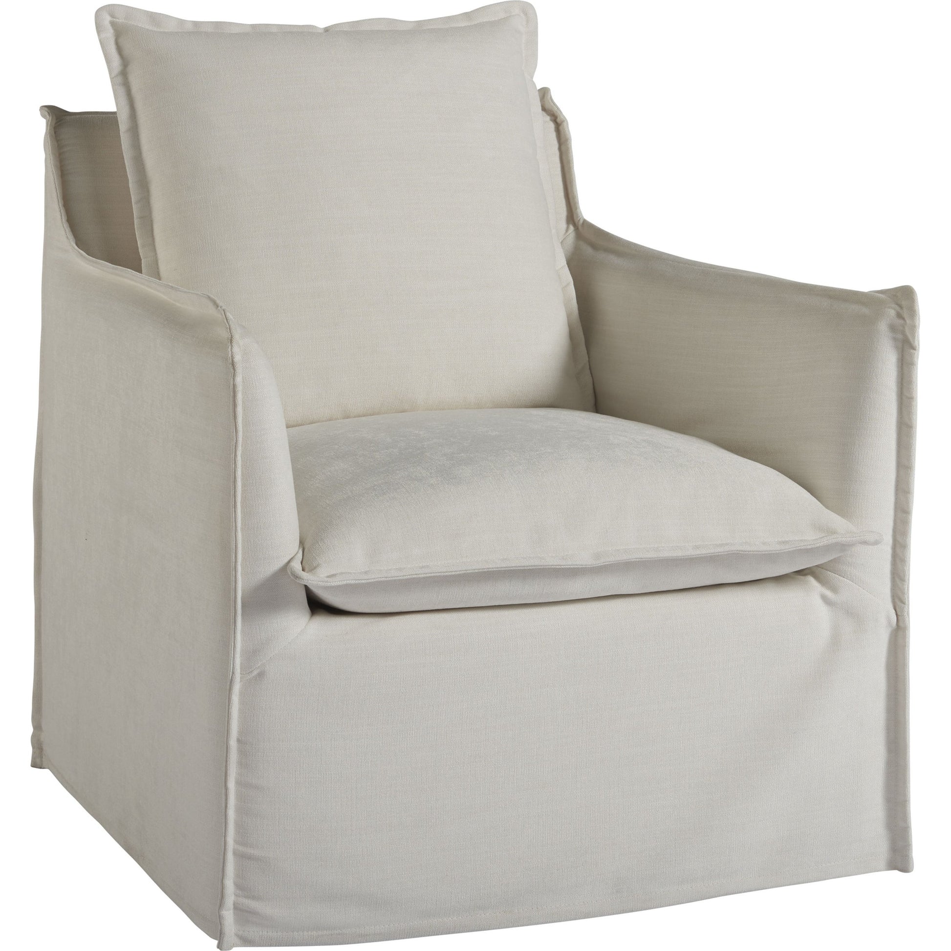 Coastal Living Siesta Key Swivel Chair by Coastal Living by Universal Furniture in crypton daily snow. Made from 100% polyester in a transitional style.