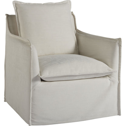 Coastal Living Siesta Key Swivel Chair by Coastal Living by Universal Furniture in crypton daily snow. Made from 100% polyester in a transitional style.