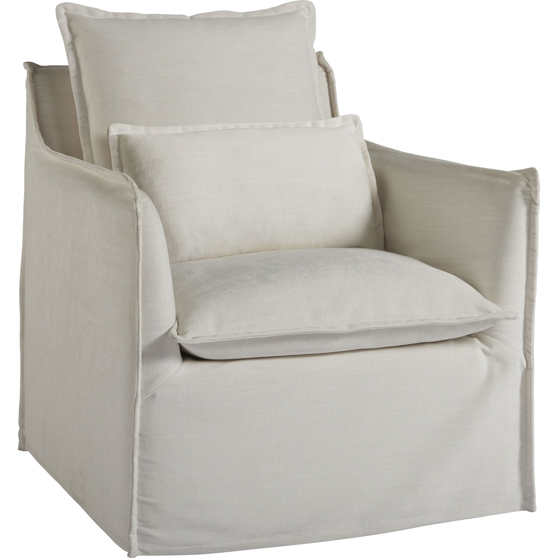 Coastal Living Siesta Key Swivel Chair by Coastal Living by Universal Furniture in crypton daily snow. Made from 100% polyester in a transitional style.