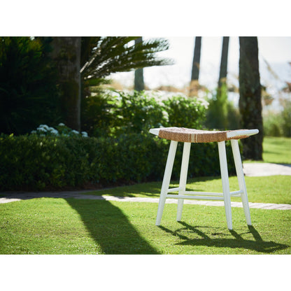 Coastal Living Counter Stool by Coastal Living by Universal Furniture in white and sailcloth. Made from woven abaca in a coastal style.