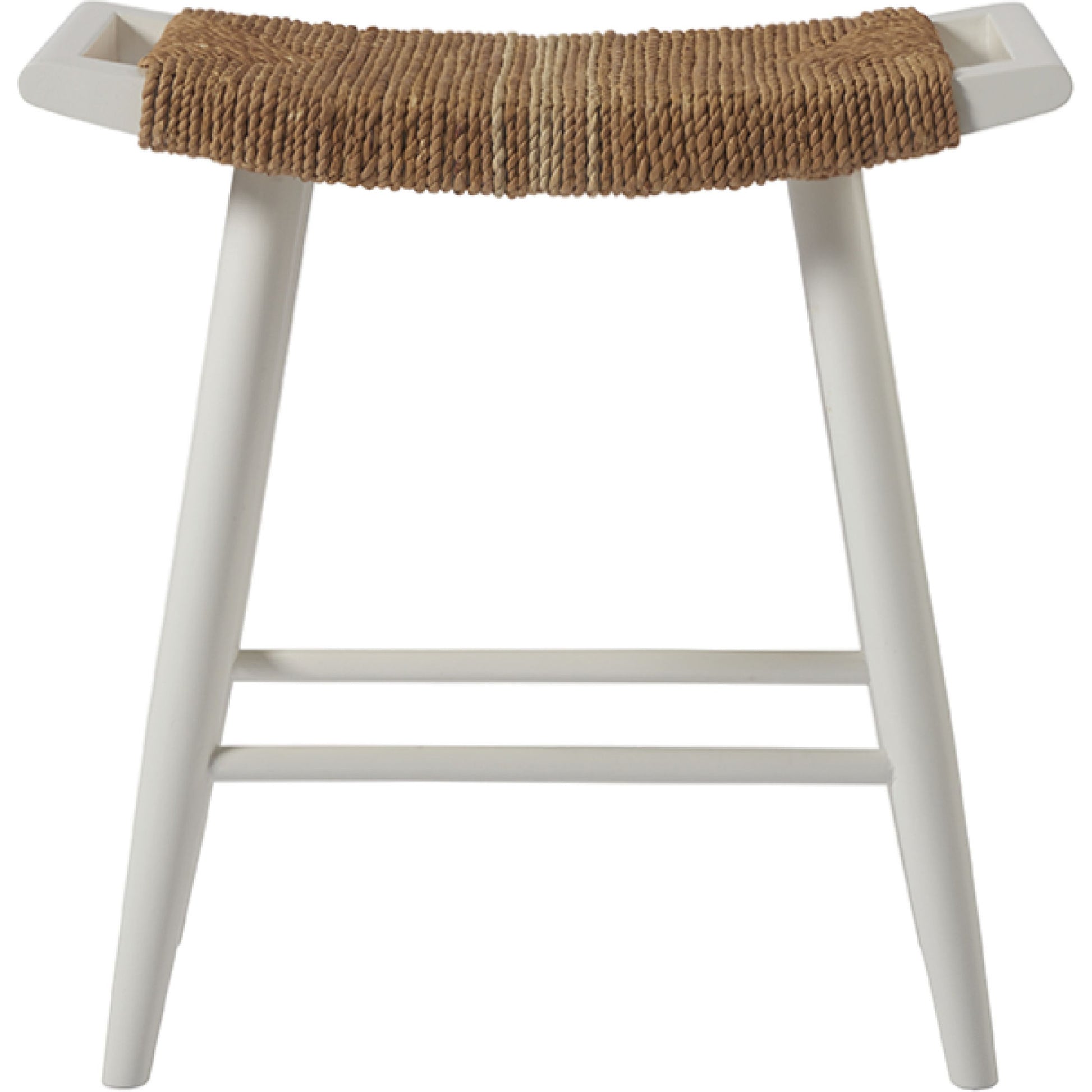 Coastal Living Counter Stool by Coastal Living by Universal Furniture in white and sailcloth. Made from woven abaca in a coastal style.