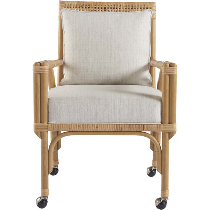 Coastal Living Newport Dining and Game Chair (Set of 2) by Coastal Living by Universal Furniture in split rattan, dover natural. Made from 96% polyester, 2% nylon, 2% cotton in a coastal style.
