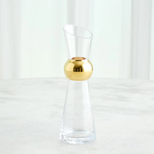 Metallic Orb Carafe by Global Views. Made from art glass in a eclectic & global style.