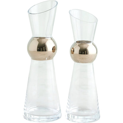 Metallic Orb Carafe by Global Views. Made from art glass in a eclectic & global style.