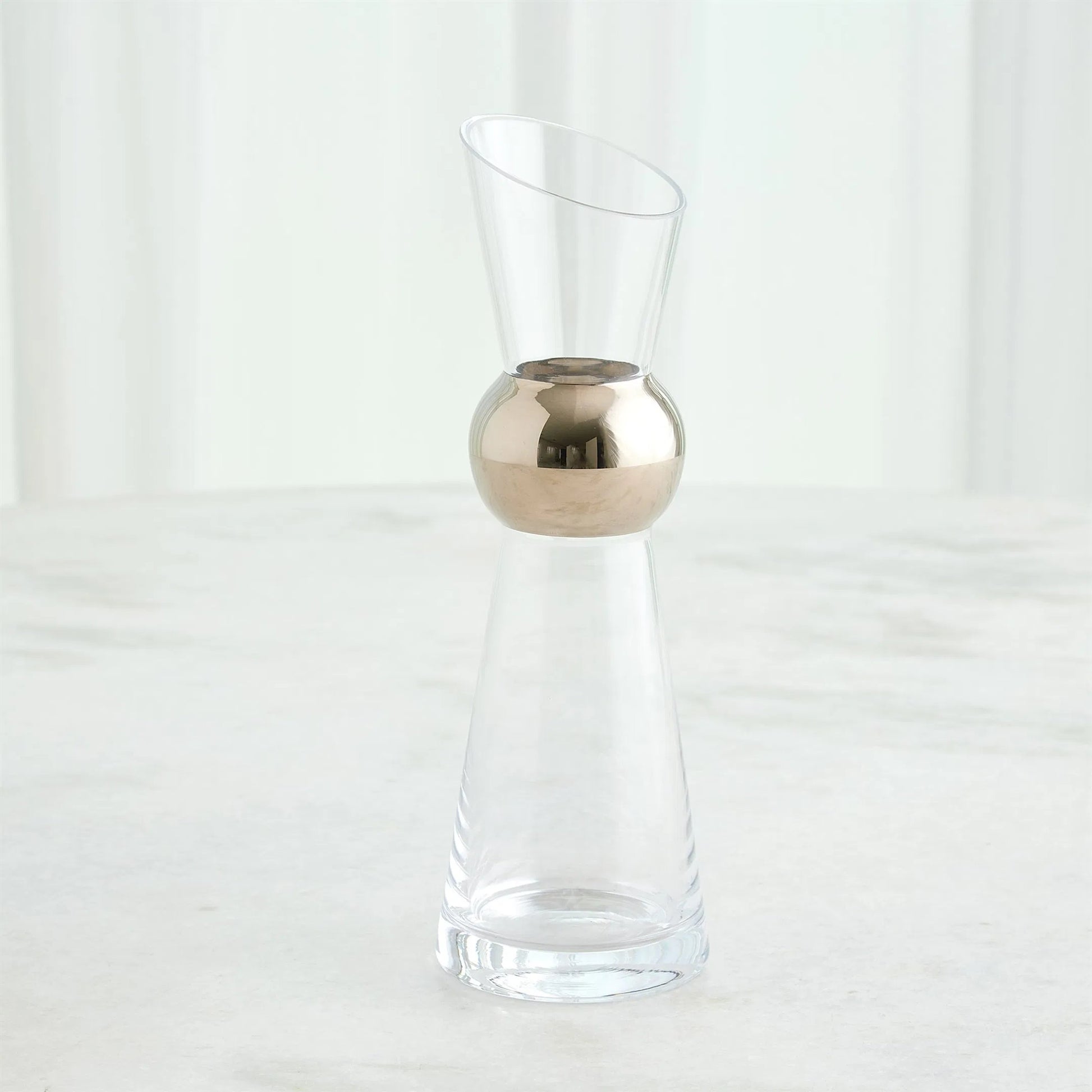 Metallic Orb Carafe by Global Views. Made from art glass in a eclectic & global style.
