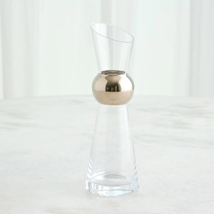 Metallic Orb Carafe by Global Views. Made from art glass in a eclectic & global style.