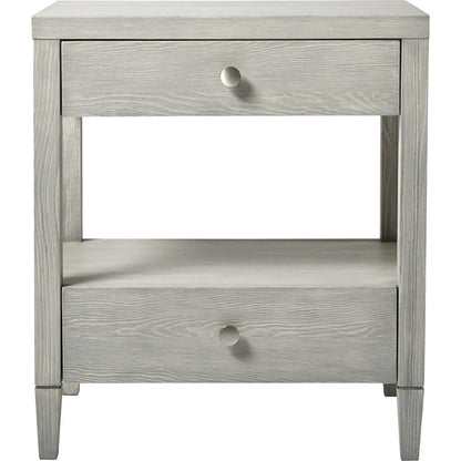 Coastal Living Bedside Table by Coastal Living by Universal Furniture in boardwalk and brushed pewter. Made from unique in a transitional style.
