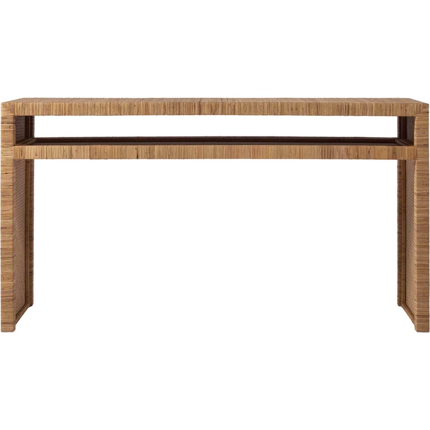 005 SR-813111 | Additional Silo | Coastal Living Long Key Console Table by Coastal Living by Universal Furniture in wrapped split rattan. Made from unique in a coastal style.
