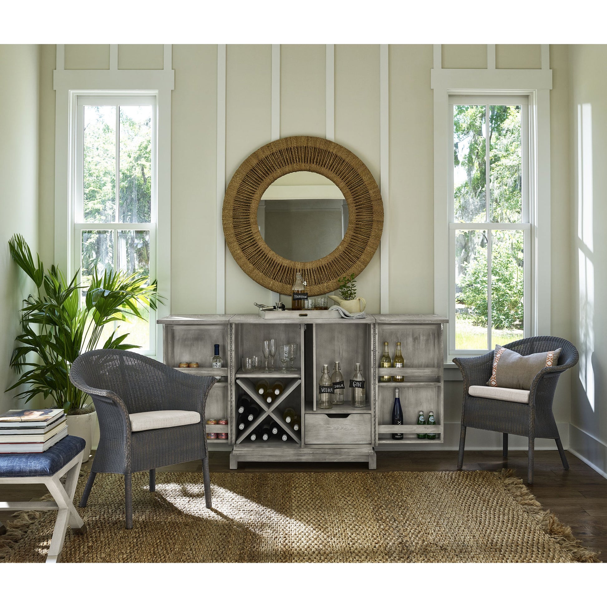 Coastal Living Long Key Console Table by Coastal Living by Universal Furniture in wrapped split rattan. Made from unique in a coastal style.