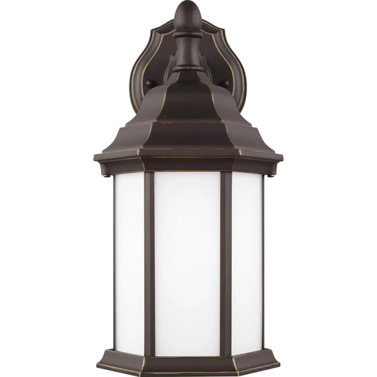 Sevier Small One Light Downlight Outdoor Wall Lantern by Visual Comfort & Co.. Made from die cast aluminum in a unique style.