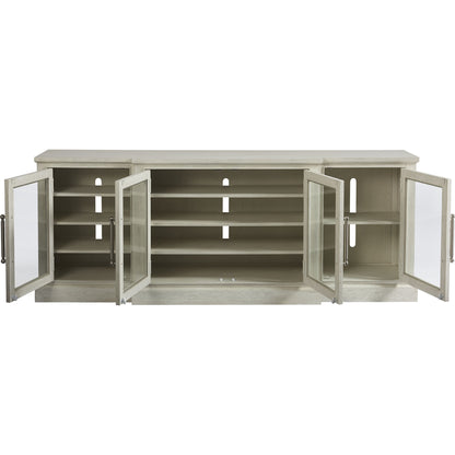 Coastal Living Entertainment Console by Coastal Living by Universal Furniture in brushed pewter and sandbar. Made from unique in a traditional style.