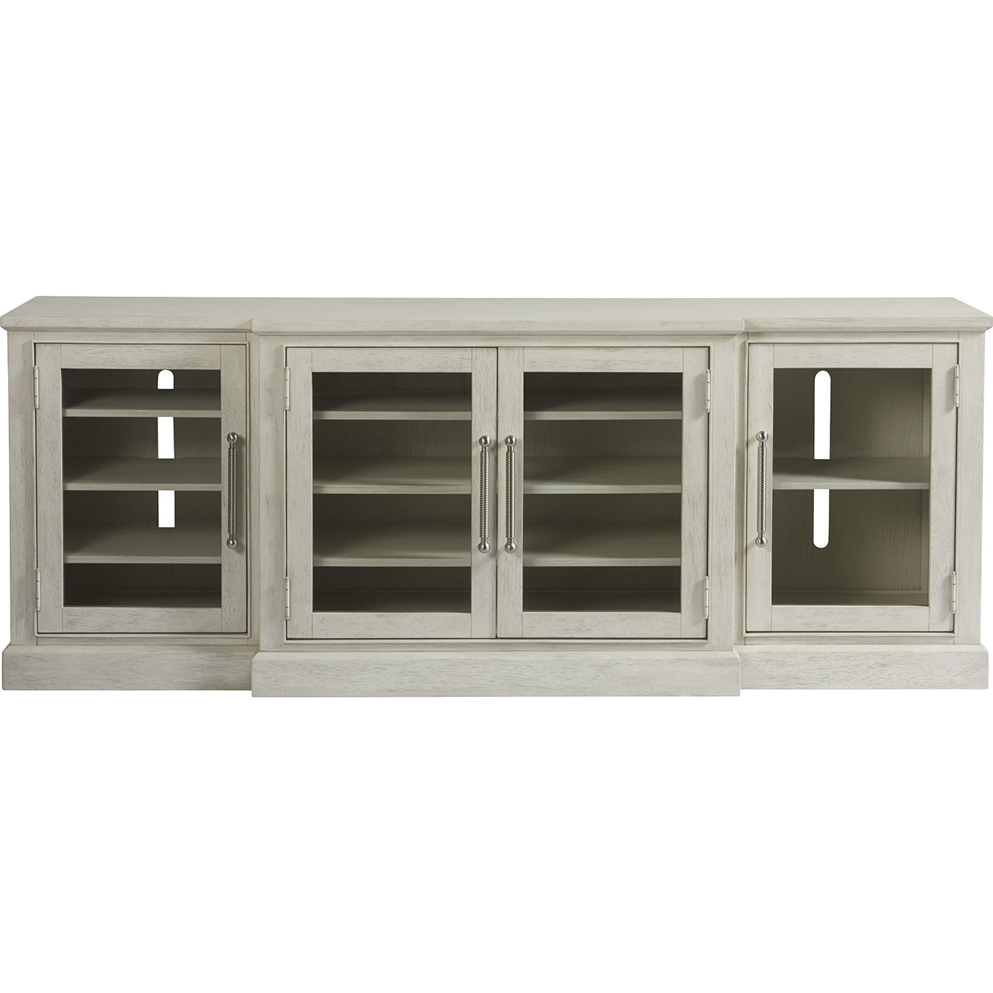 Coastal Living Entertainment Console by Coastal Living by Universal Furniture in brushed pewter and sandbar. Made from unique in a traditional style.