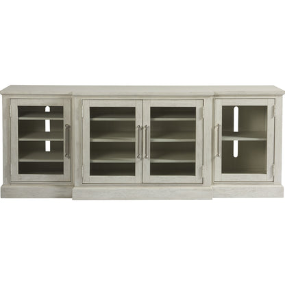 Coastal Living Entertainment Console by Coastal Living by Universal Furniture in brushed pewter and sandbar. Made from unique in a traditional style.