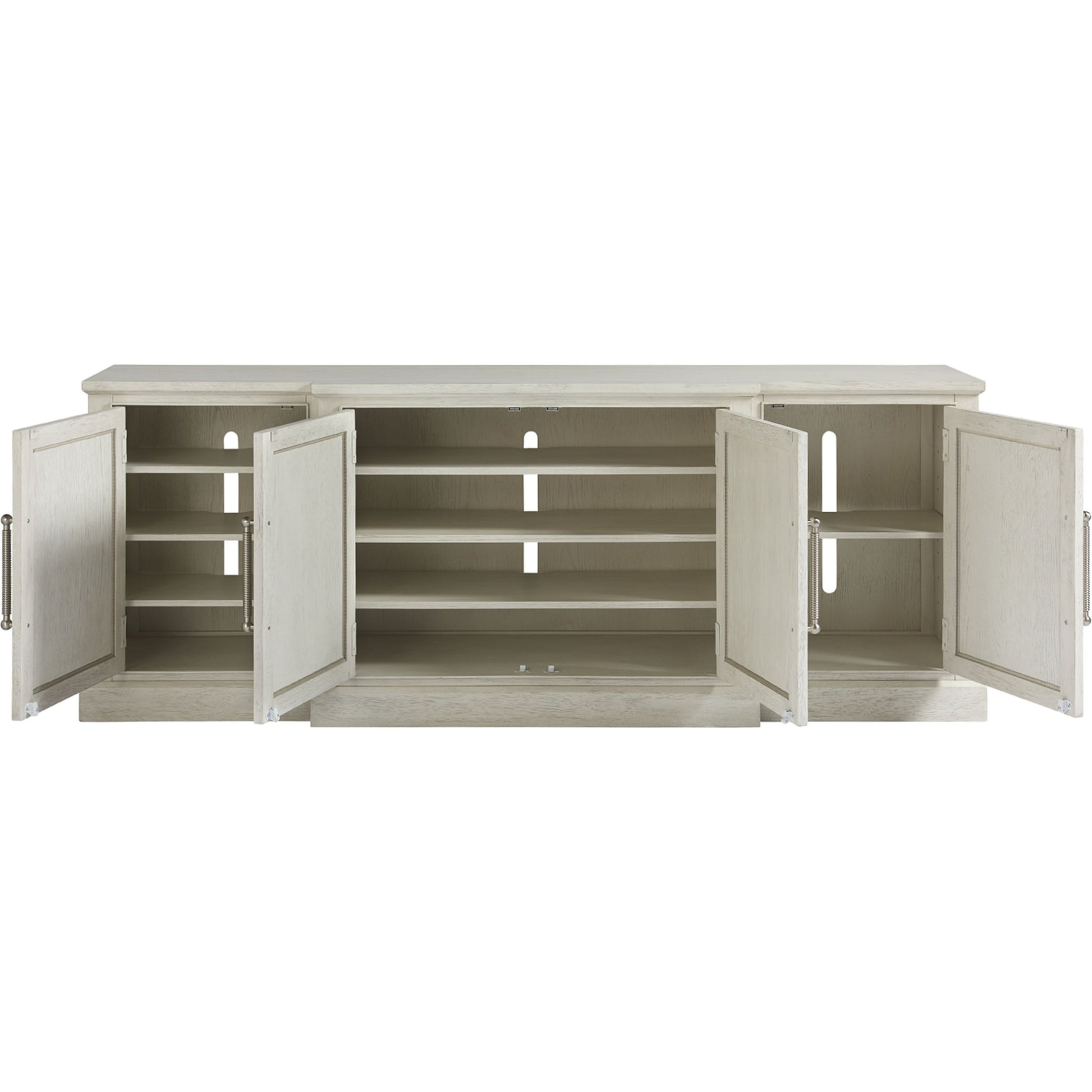 Coastal Living Entertainment Console by Coastal Living by Universal Furniture in brushed pewter and sandbar. Made from unique in a traditional style.