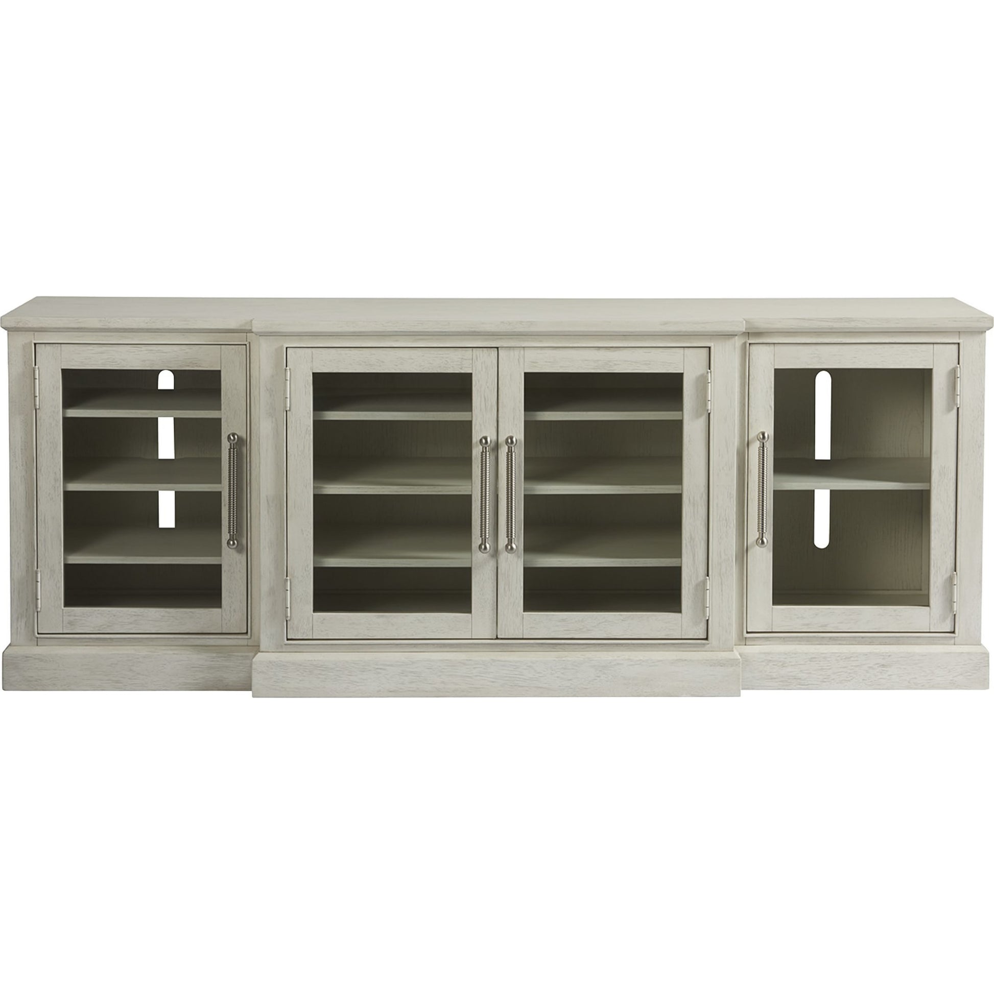 Coastal Living Entertainment Console by Coastal Living by Universal Furniture in brushed pewter and sandbar. Made from unique in a traditional style.