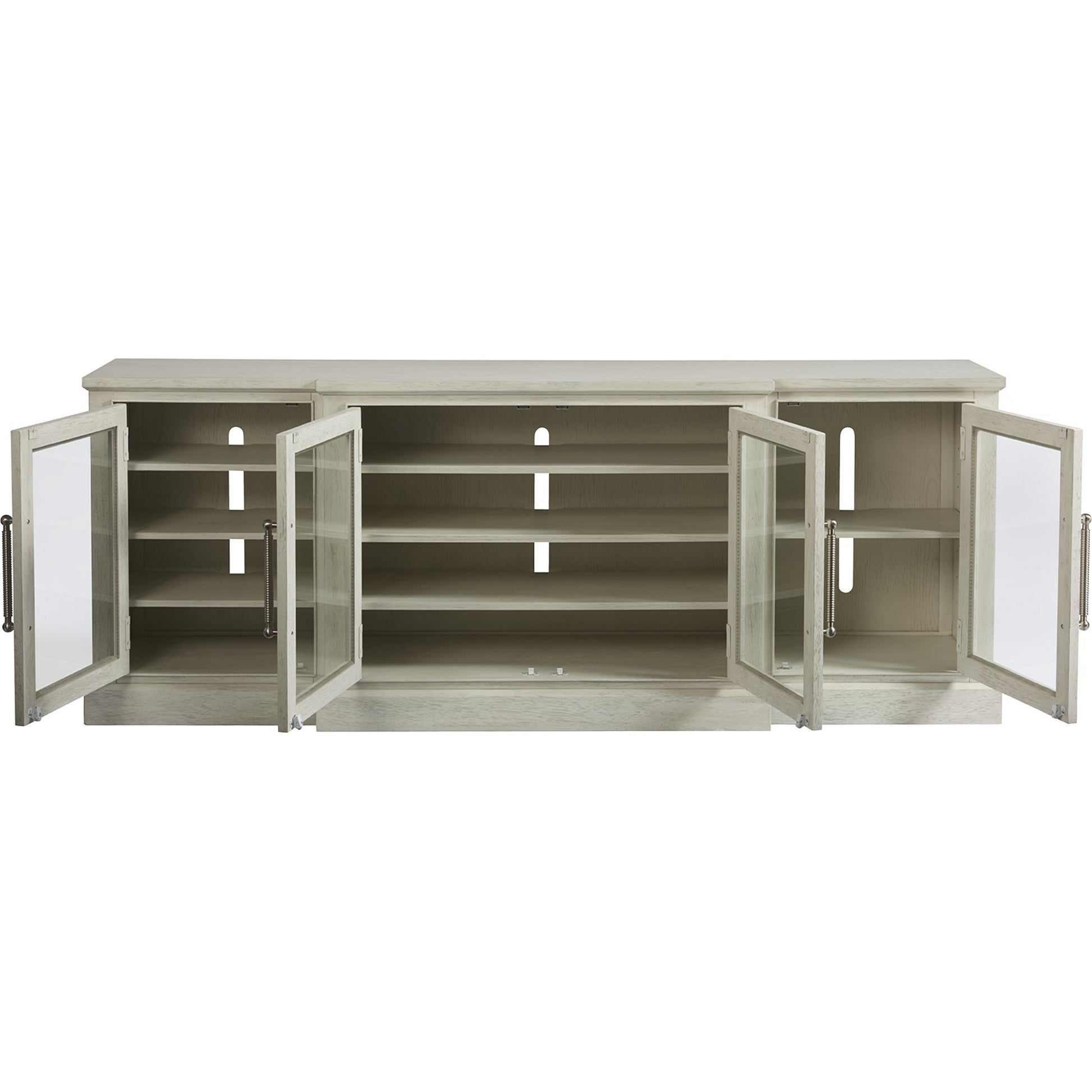 Coastal Living Entertainment Console by Coastal Living by Universal Furniture in brushed pewter and sandbar. Made from unique in a traditional style.