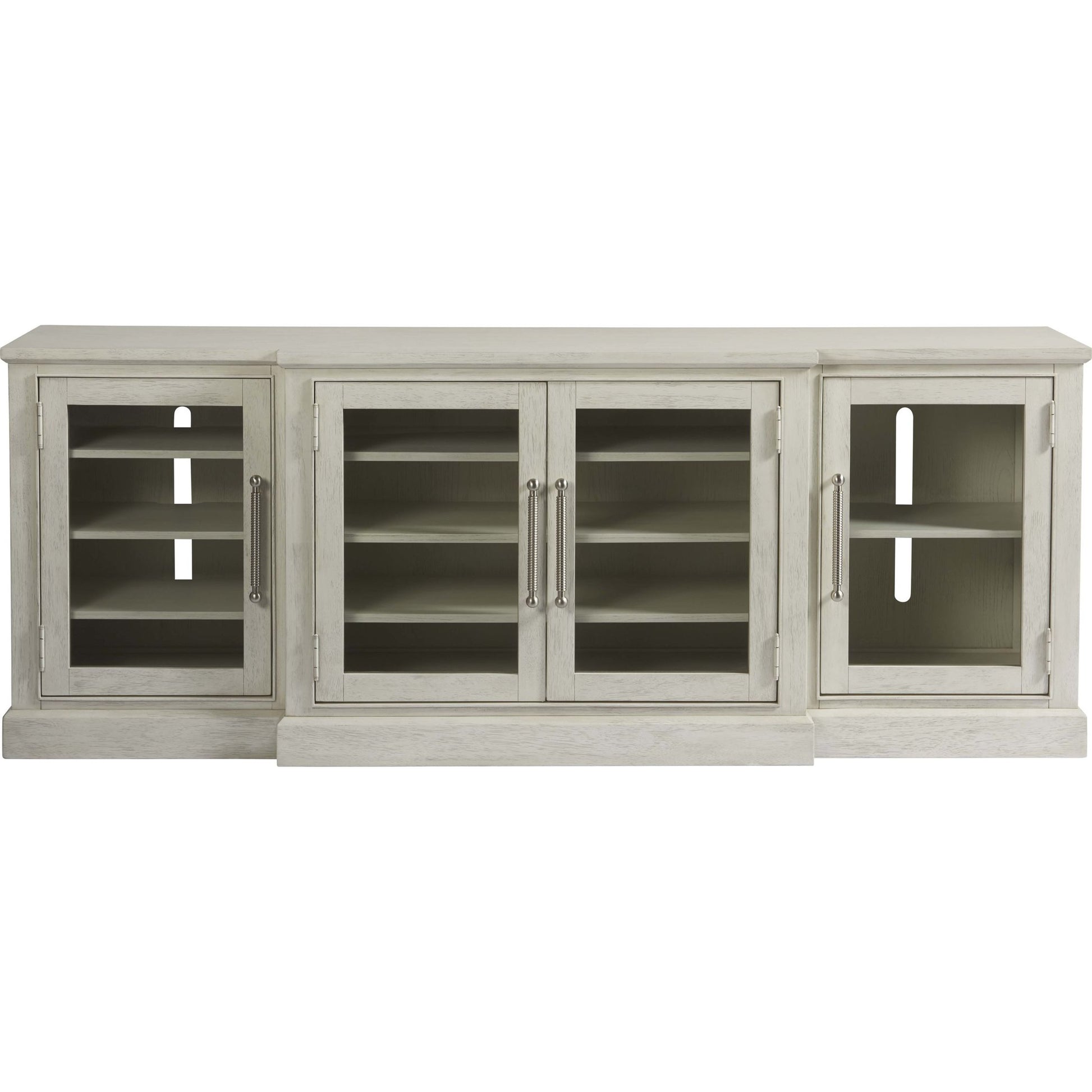 Coastal Living Entertainment Console by Coastal Living by Universal Furniture in brushed pewter and sandbar. Made from unique in a traditional style.