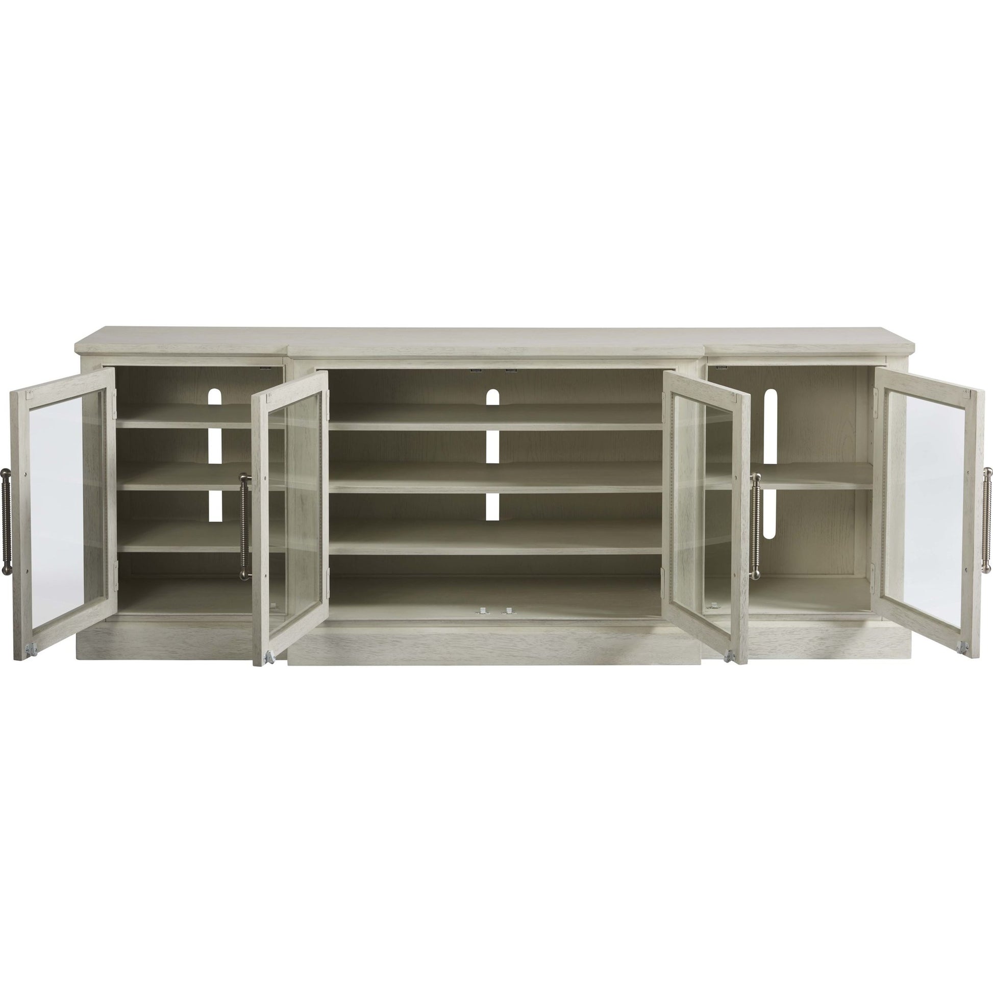 Coastal Living Entertainment Console by Coastal Living by Universal Furniture in brushed pewter and sandbar. Made from unique in a traditional style.