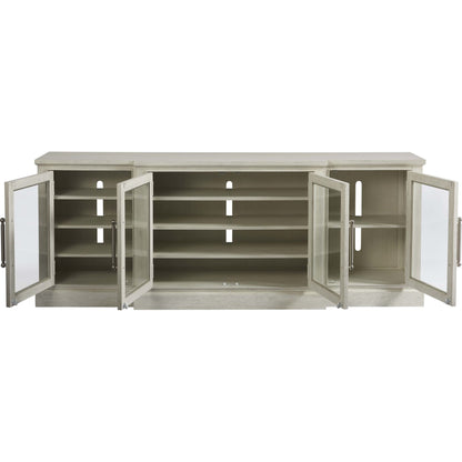 Coastal Living Entertainment Console by Coastal Living by Universal Furniture in brushed pewter and sandbar. Made from unique in a traditional style.