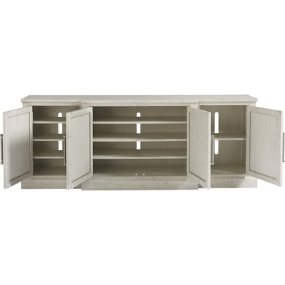 Coastal Living Entertainment Console by Coastal Living by Universal Furniture in brushed pewter and sandbar. Made from unique in a traditional style.
