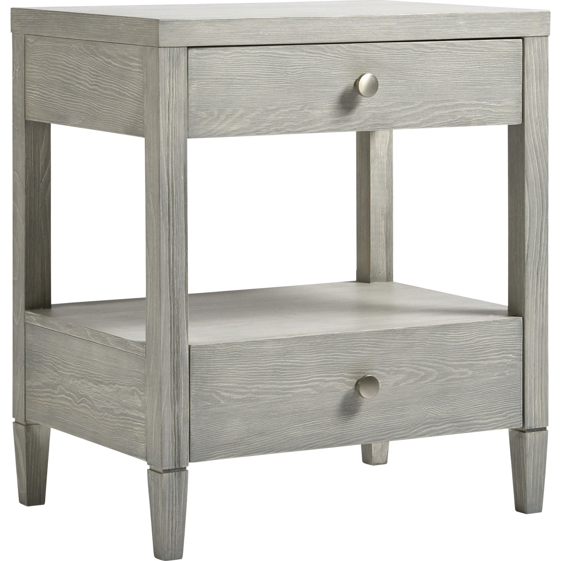 Coastal Living Bedside Table by Coastal Living by Universal Furniture in boardwalk and brushed pewter. Made from unique in a transitional style.