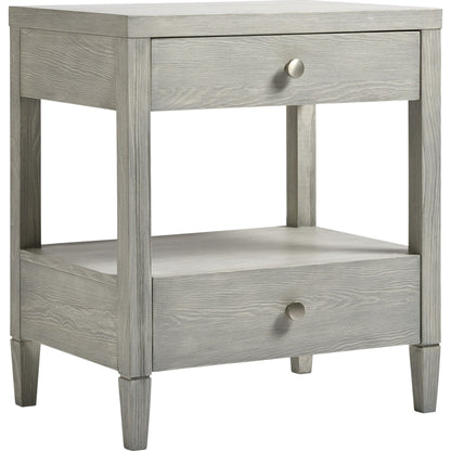 Coastal Living Bedside Table by Coastal Living by Universal Furniture in boardwalk and brushed pewter. Made from unique in a transitional style.