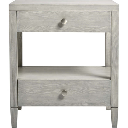 Coastal Living Bedside Table by Coastal Living by Universal Furniture in boardwalk and brushed pewter. Made from unique in a transitional style.