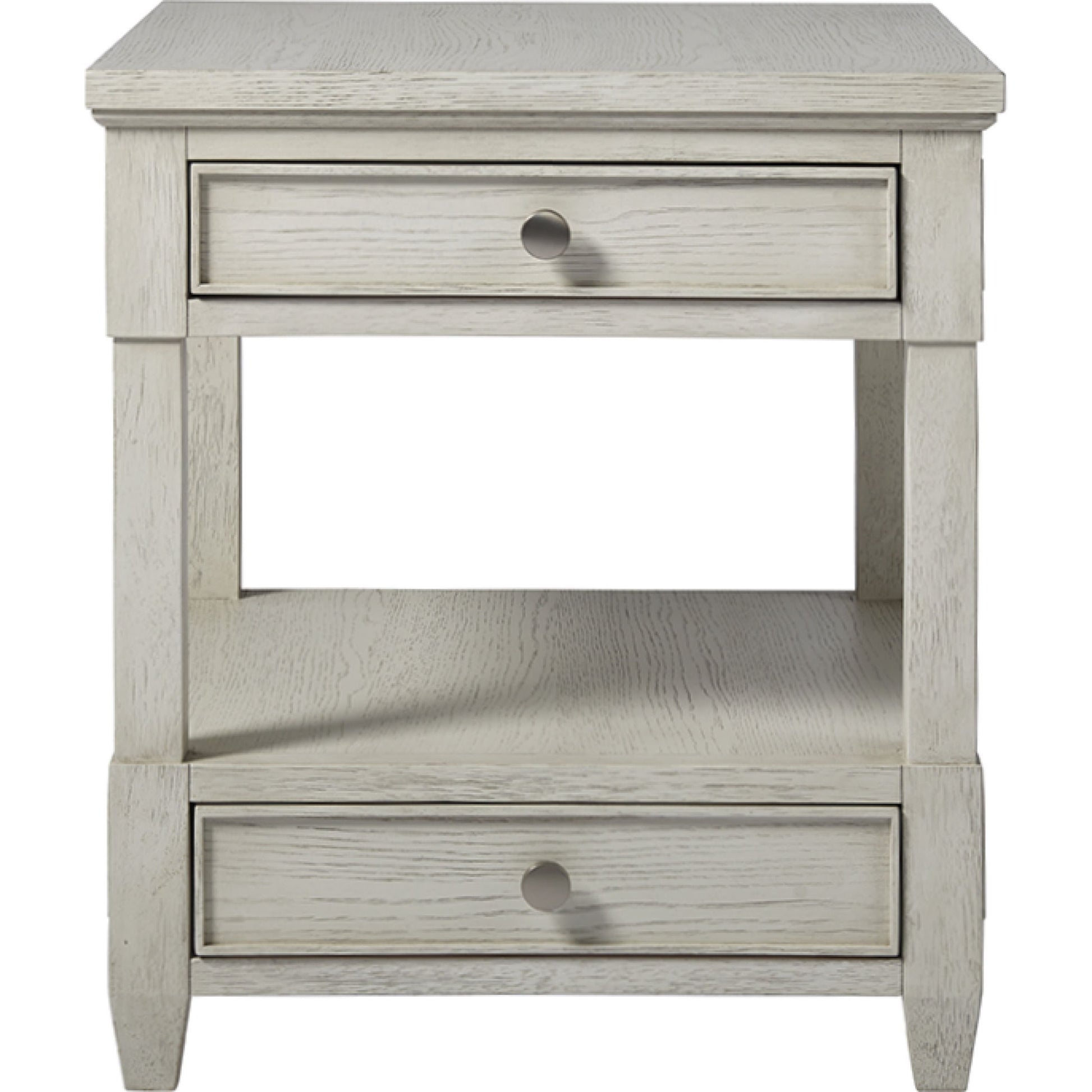 Coastal Living Bedside Table by Coastal Living by Universal Furniture in boardwalk and brushed pewter. Made from unique in a transitional style.