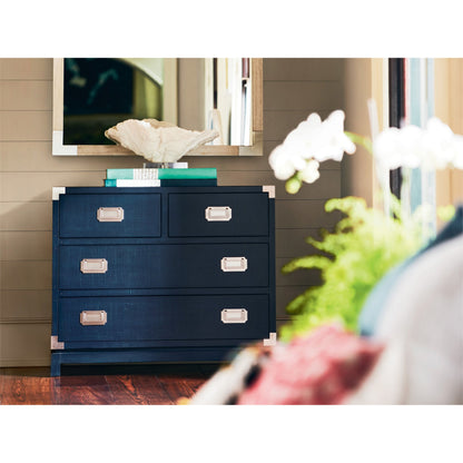 Coastal Living Coastal Campaign Chest by Coastal Living by Universal Furniture in marina and brushed pewter. Made from unique in a modern style.