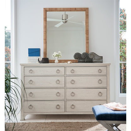 Coastal Living Long Key Mirror by Coastal Living by Universal Furniture in wrapped split rattan. Made from unique in a coastal style.