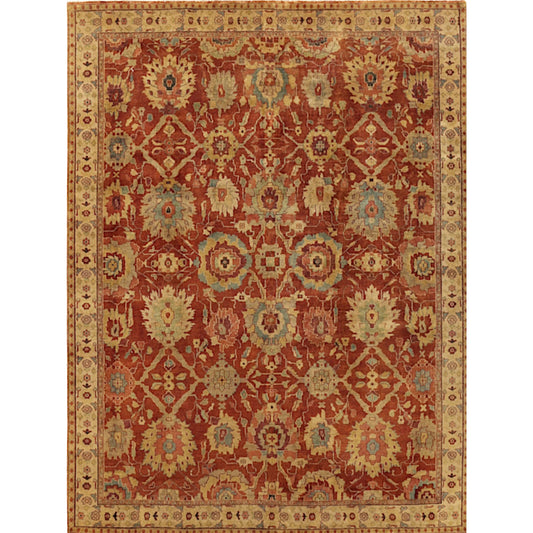 Antique Weave Serapi 8340 Rug by Exquisite Rugs in red, ivory. Made from new zealand wool in a unique style.