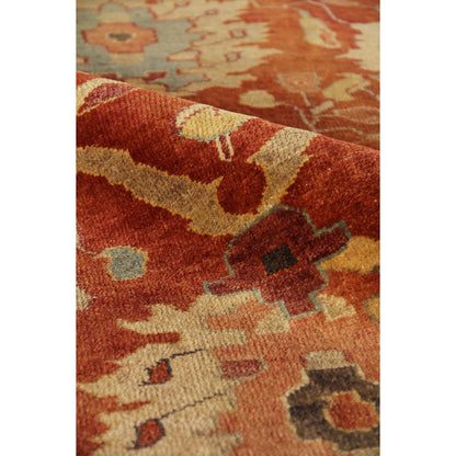 Antique Weave Serapi 8340 Rug by Exquisite Rugs in red, ivory. Made from new zealand wool in a unique style.