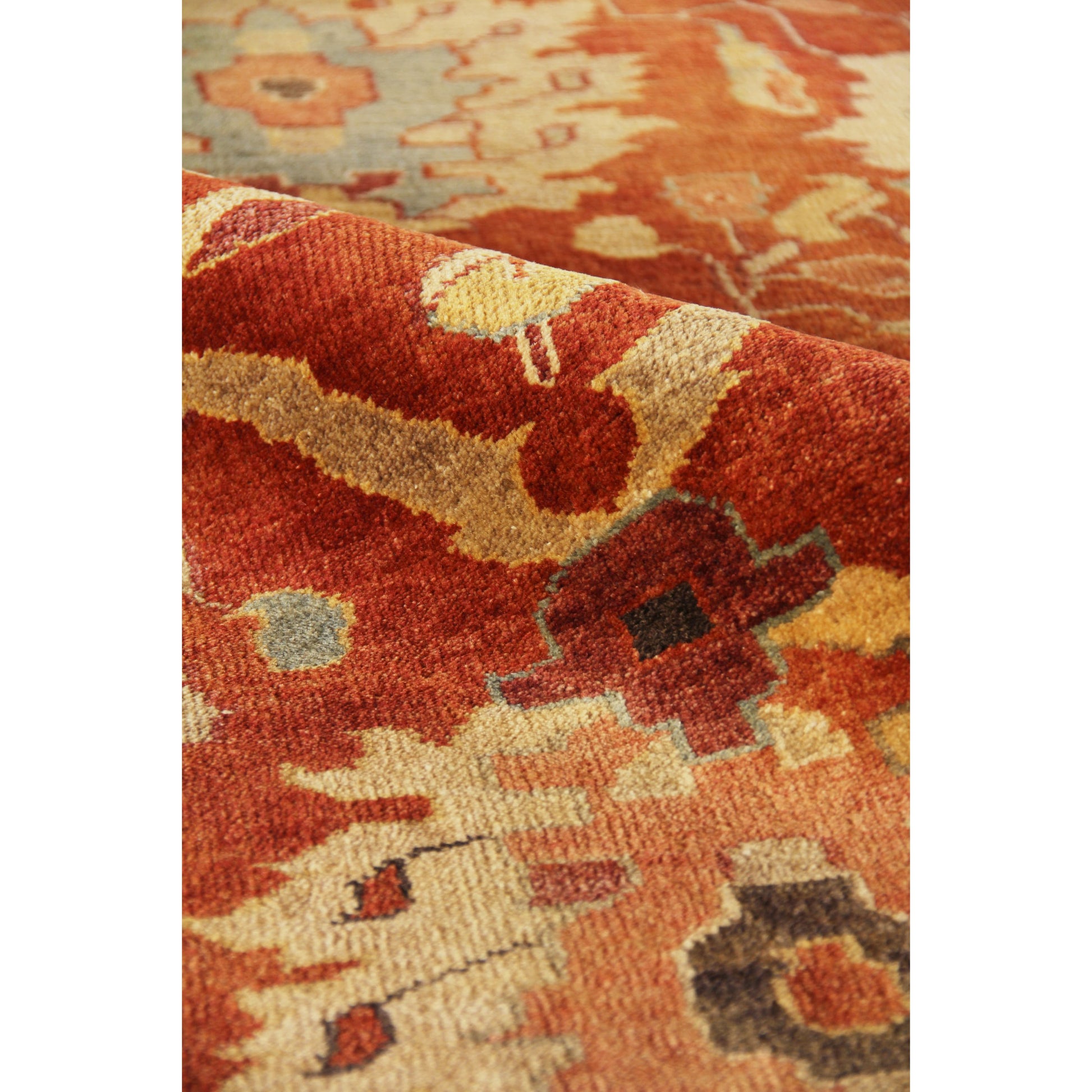 Antique Weave Serapi 8340 Rug by Exquisite Rugs in red, ivory. Made from new zealand wool in a unique style.