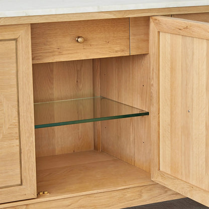 Directoire Console by Global Views in natural, red and marble. Made from unique in a transitional style.