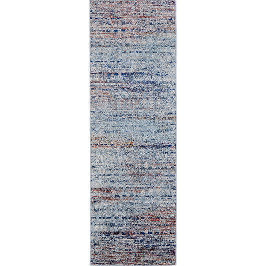 Edgemont Rug - 39IUF by Feizy in blue, ivory, orange. Made from polypropylene, polyester in a unique style.