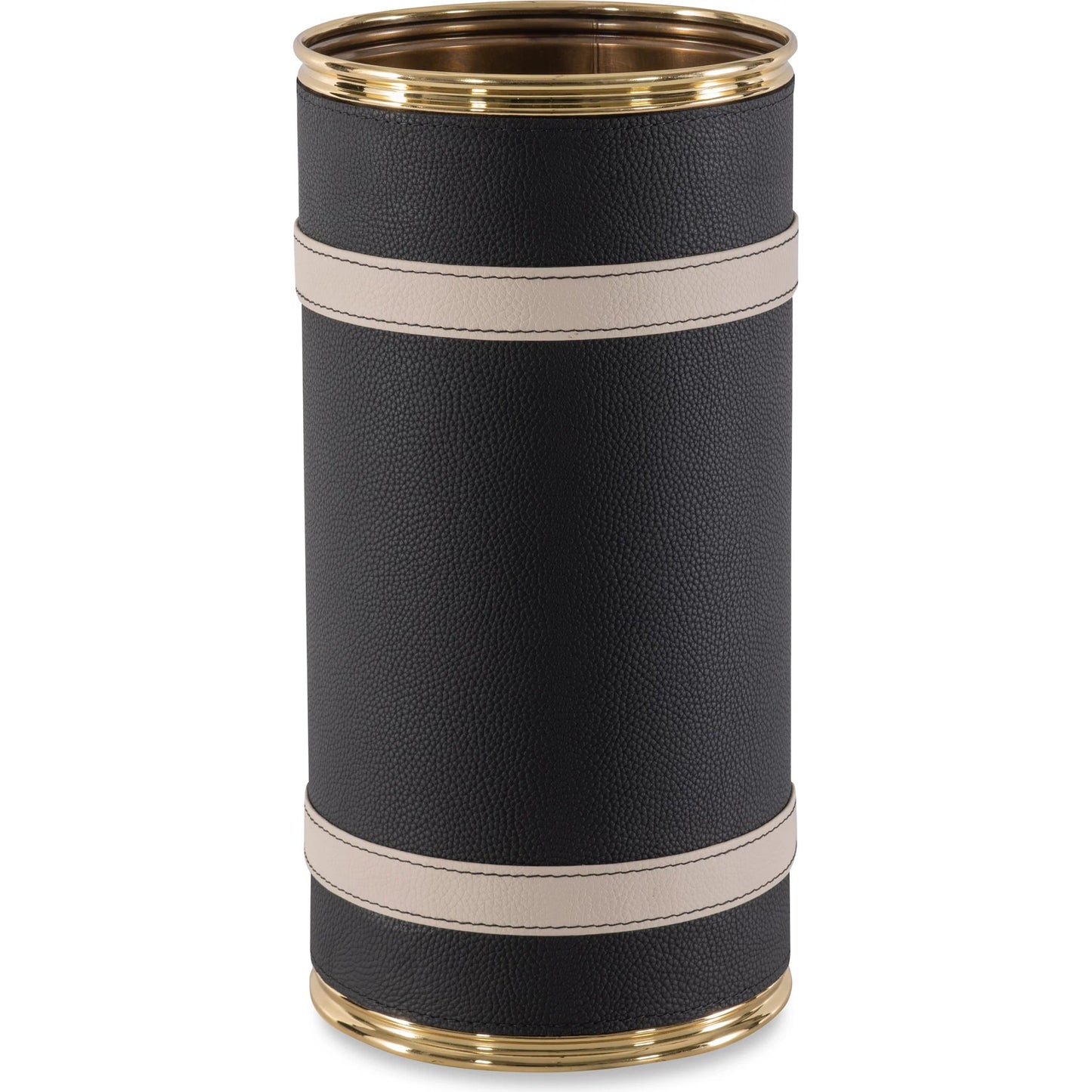 001 SI-2238990 | Primary Silo | Leather Umbrella Stand by Maitland-Smith in navy. Made from unique in a unique style.