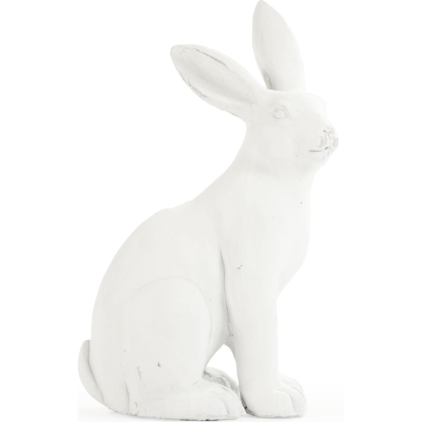000 S-338156 | Primary Silo | Right Facing Rabbit by Zentique in off-white and polyresin. Made from polyresin in a modern style.