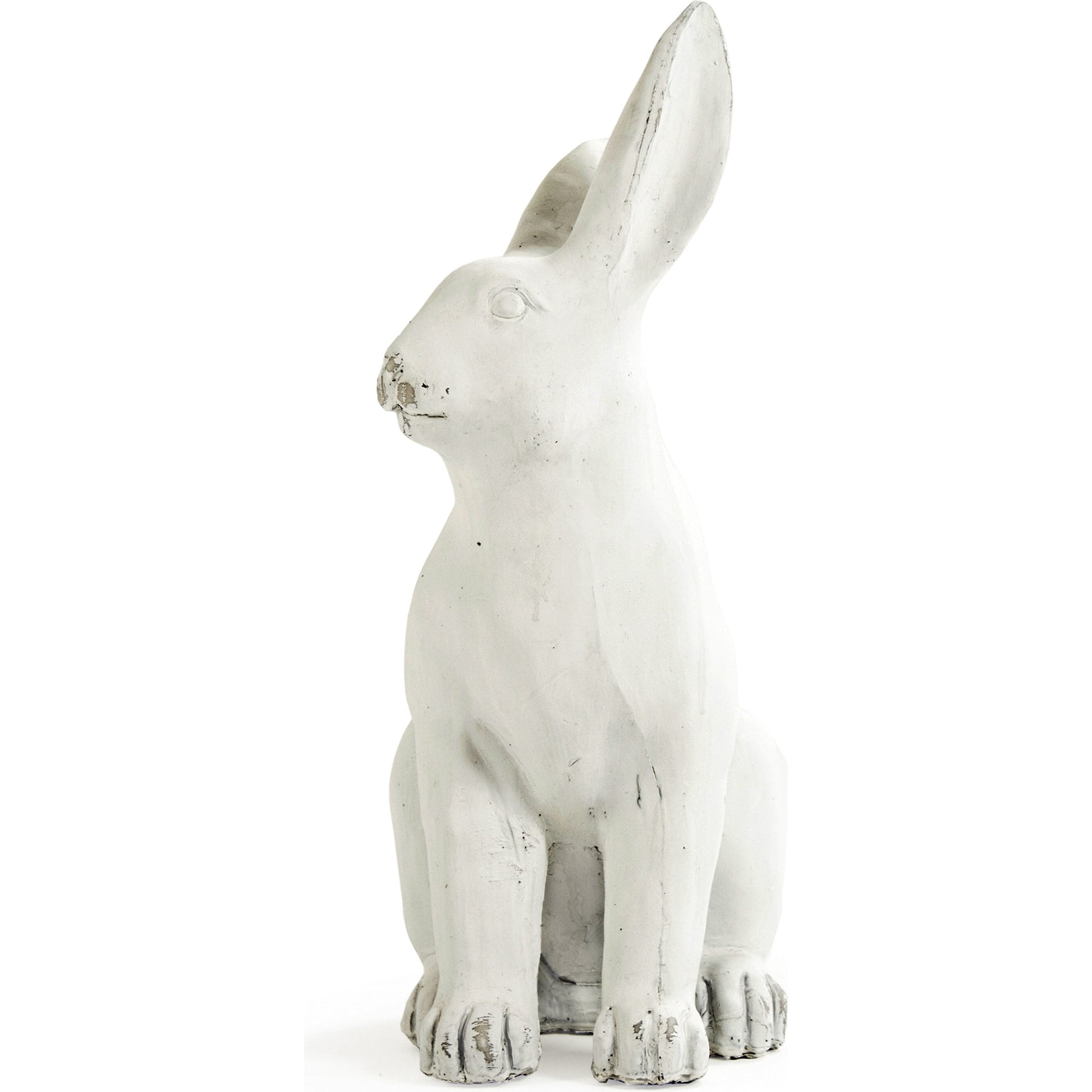 Right Facing Rabbit by Zentique in off-white and polyresin. Made from polyresin in a modern style.